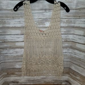 Off white crochet top